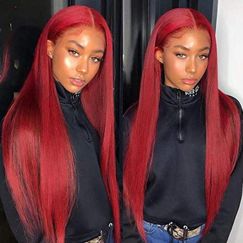 Burgundy Lace Front Human Hair Wigs Red Human Hair Wig Burgundy Lace Front Human Hair Wigs Red Human Hair Wig